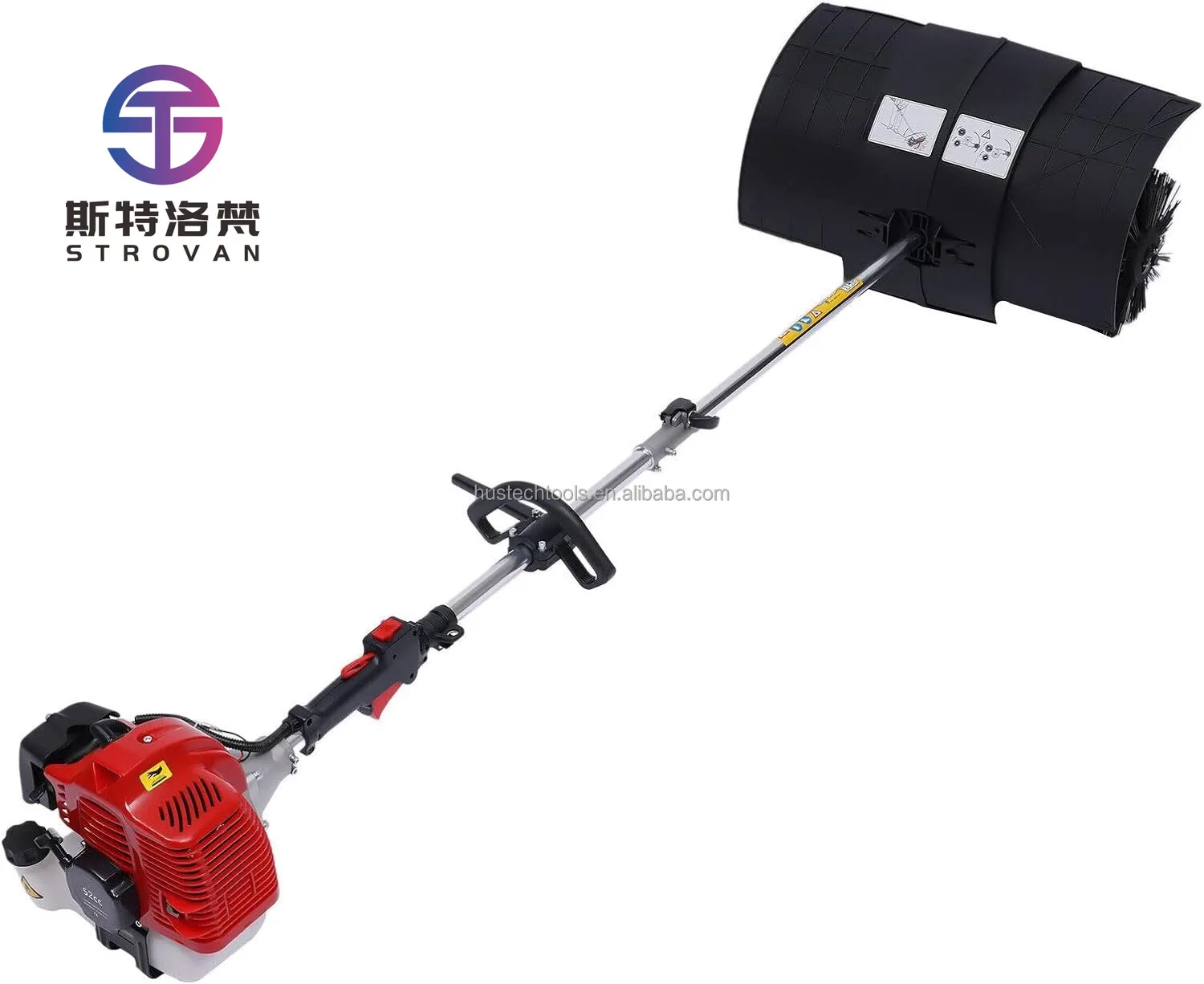 

STLF 52cc 4/2-Stroke Gas-Powered Metal Multi-Purpose Mower & Snow Sweeper Adjustable Brush EPA-Certified Efficient Snow Rem