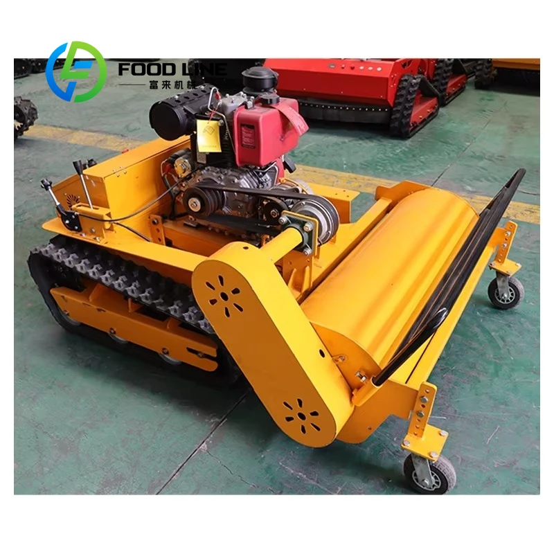 

Customized Remote Control Lawn Mower Family Farm Use Stone Avoidance Branch Cutting Complex Terrain