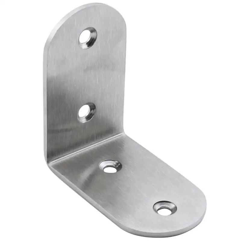 Stainless Steel Corner Bracket Hardware Thickened Square Corner Code 90-degree Right Angle L-shaped Fixed Bracket Connector