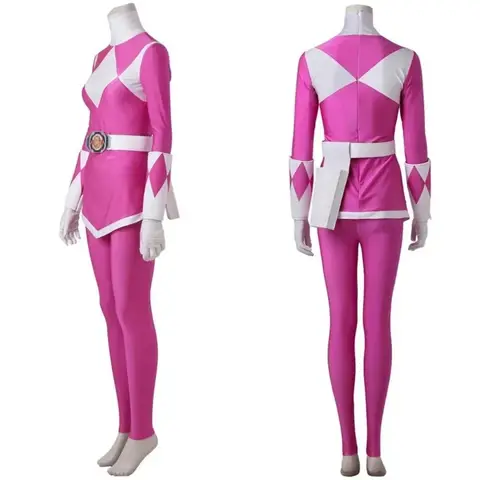 Red Female Ranger Cosplay Pink Zyuranger Mei Cosplay Costume Top Pants Full Set Power Ptera Outfit Custom Made