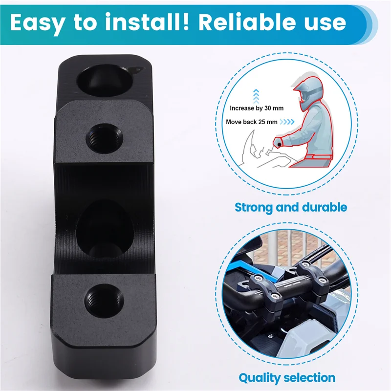 A03E-سكوتر الملحقات المقود الناهض المشبك تمديد محول ل Zontes 368G 368G Adv 2024- #2