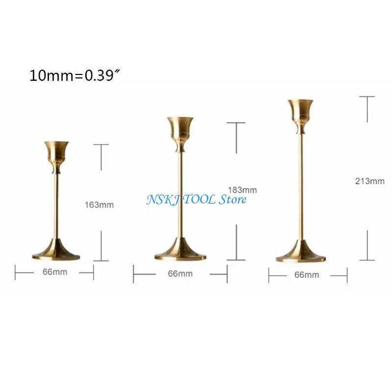 L8RC 3pcs/set Metal Candelabra Holder Wedding Table Centerpieces Stand Candelabrum Desktop Home Decoration