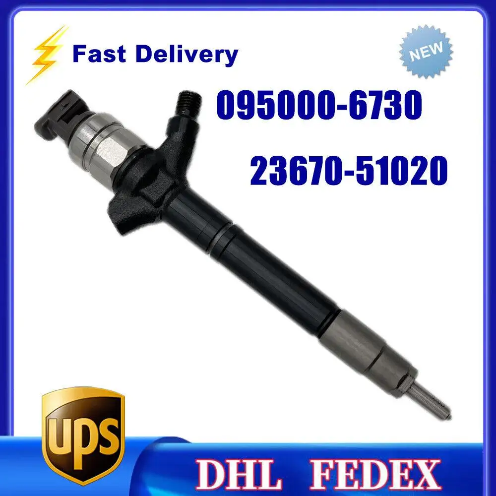 095000-6730 Common rail Fuel Injector 23670-51020 for DENSO Toyota Land Cruiser