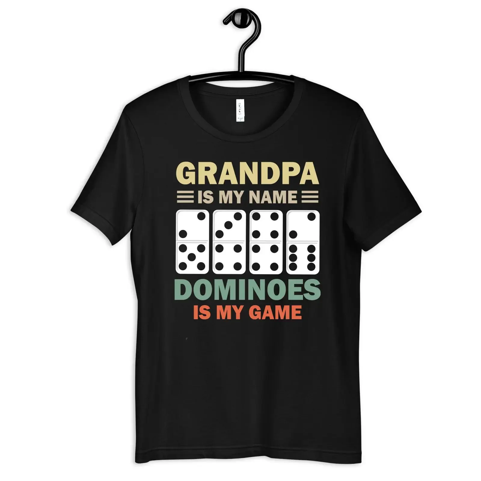Grandpa Dominoes T Shirt Funny SweaT Long Sleeve  vintage Washed Casual streetwear Top For Everyday Wear graphic fashion