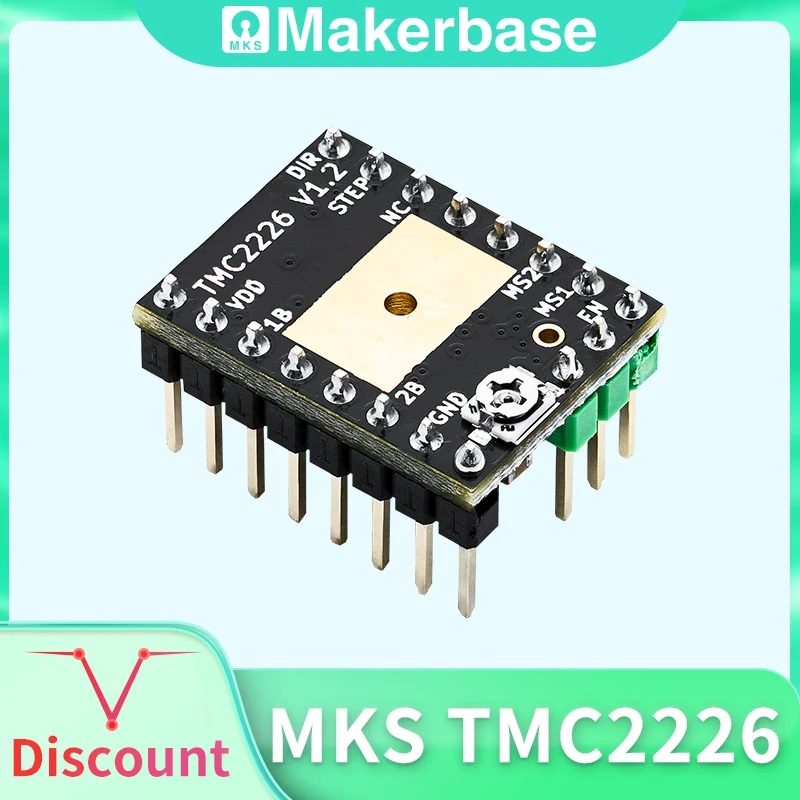 Makerbase MKS TMC2226 2226 Stepper Motor Driver StepStick 3d printer parts 2.5A UART ultra silent VS TMC2209 TMC2208