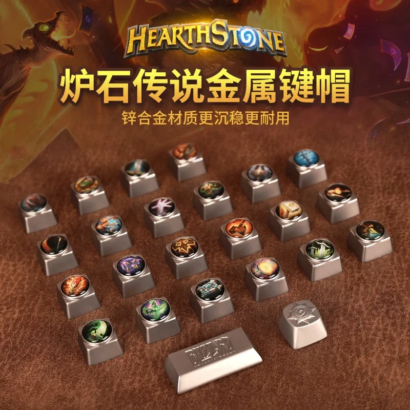 Official Blizzard Hearthstone Metal Keycaps Custom Gaming Keycap Set For Mechanical Keyboard Gaming Enthusiasts Game Periphery