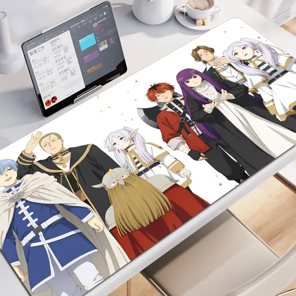 

Anime Sousou no Frieren Mouse Pad Frieren Mousepad Gaming Office Large Desk Pads For Computer Non-slip Lockedge Mouse Pad