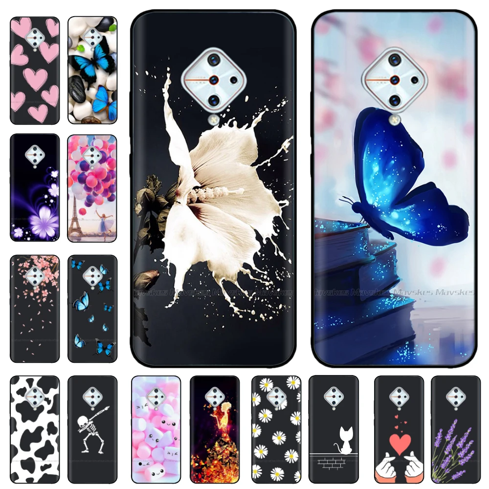 For vivo V17 Case Soft Black Silicone TPU Phone Cover For Vivo 1920 Case Coque For Vivo V17 Russia S1 Pro V1945A Case Funda Para