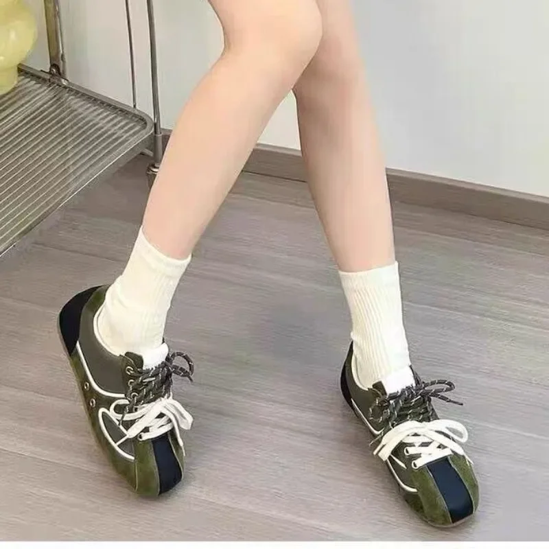 Women's Sneakers Shoes 2025 New Hot Sale Lace-up Women's Vulcanize Shoe Fashion Matching New Best Seller Outdoor Casual Sneakers