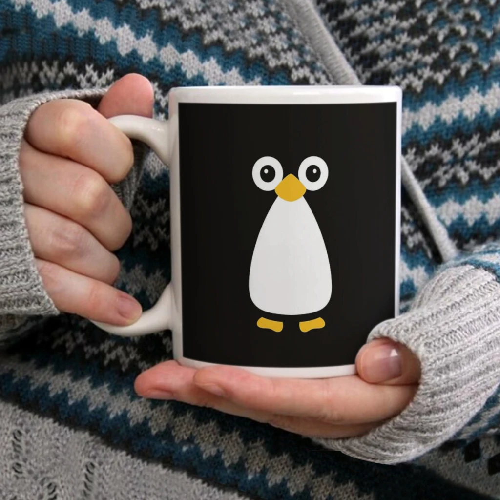 

Cute Vector PenguinCoffee Mug Tea Cup 11oz Coffee Cup Funny Birthday Ceramic Mug Personalized Cup