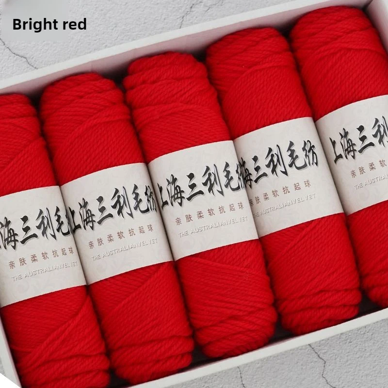 

500 г/компл. толстая шерстяная пряжа для ручного вязания, шарфы, носки, шапки, свитера, куртки, вязаные крючком, пушистая шерстяная нить, теплая, приятная для кожи