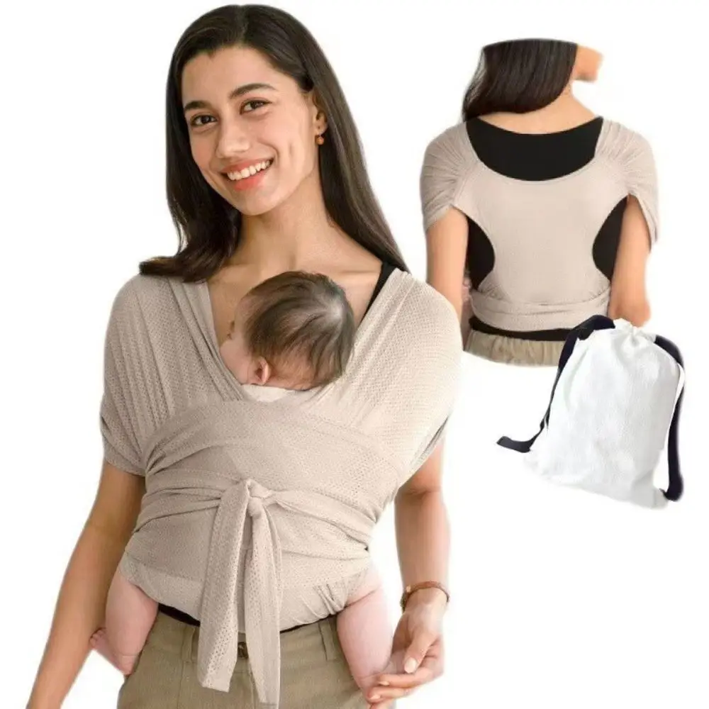เป้อุ้มเด็กแบบปรับได้สากล Simple Front Hold สายรัดด้านหน้า X-type Breathable Outing Baby Wrap