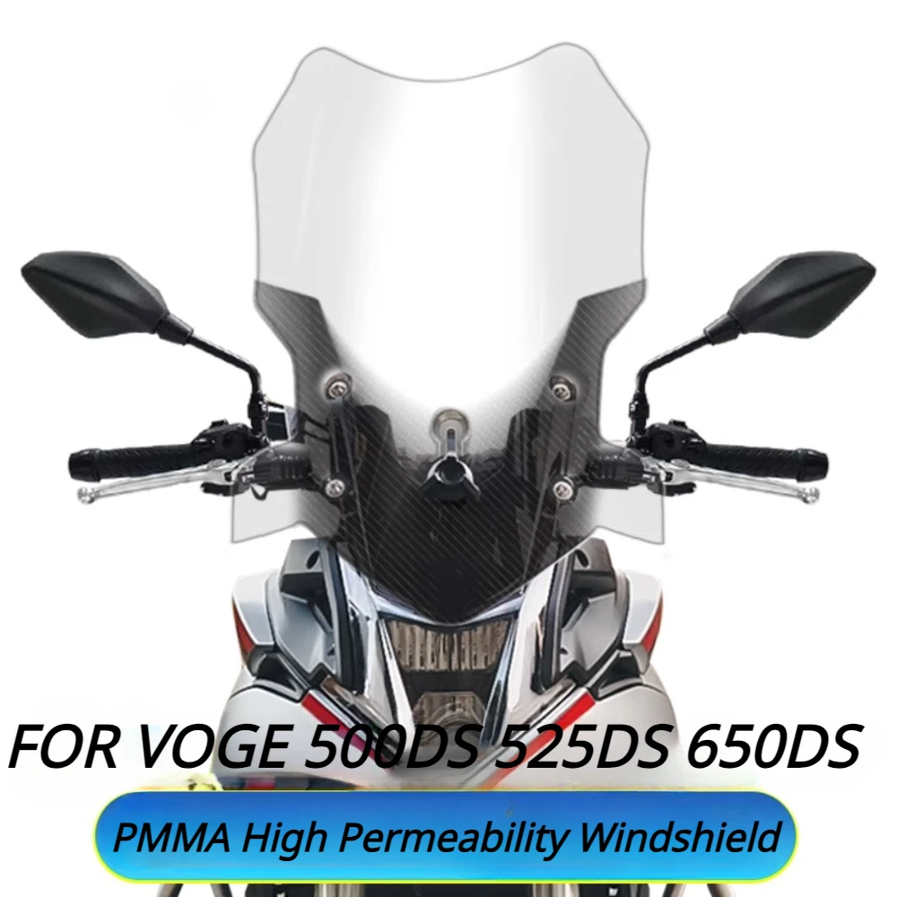 

Motorcycle Heightened Windshield Widened Windshield Chest Guard New FOR VOGE 500DS 525DS 650DS