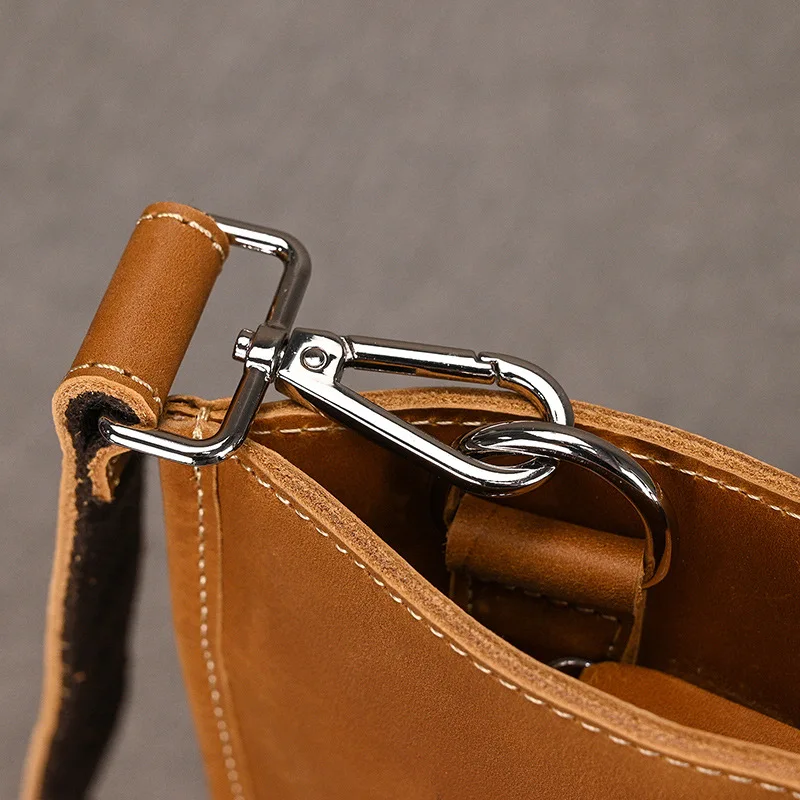 Commuting Sling Briefcases Man Travel Retro Handbag Briefcases Business Leather Bags Porte-documents MHGWB