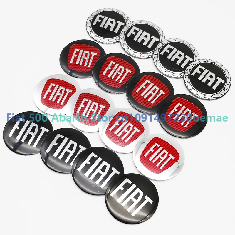 4Pc 56mm Car Wheel Center Hub Cap Stickers Auto Rim Cover Emblem Badge Fo FIAT Astra Grande Punto 500 Tipo UNO Panda Freemont