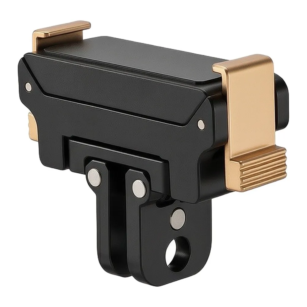 1 Set Retro Digital Camera ABS For-DJI Action5pro/4/3 Foldable Quick-release Plate For  Camera Expansion Accessories