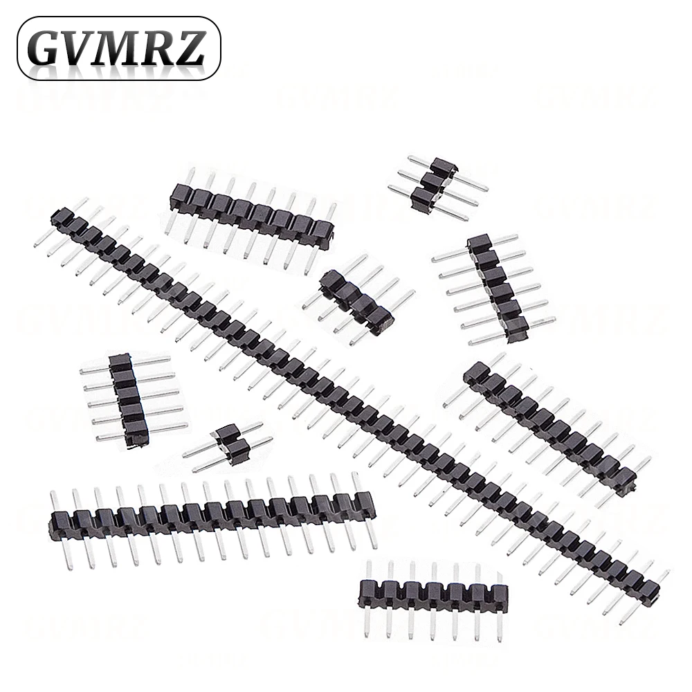 10PCS 2.0MM Single Row Straight Male PIN  2MM 1X2/3/4/5/6/7/40 PIN Strip Connector Socket 8p/10p/15p/40p