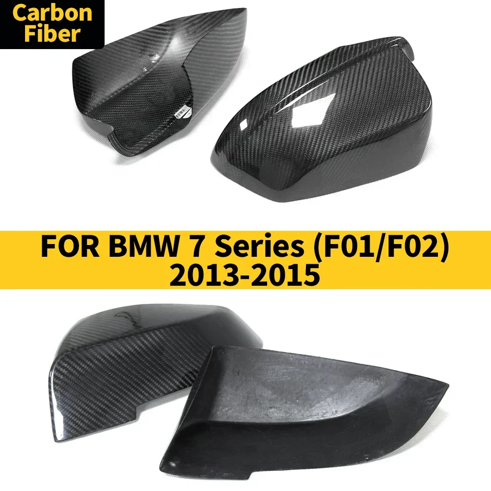 

Rearview Mirror Cover for BMW 7 Series (F01/F02) 2013-2015 Real Carbon Fiber Side Mirror Shells Frame Replacement Case Protector