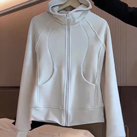 2024 Double-Sided Velvet Thickened Warm Zipper Hooded Sweatshirt Jacket Women's Versatile Baseball Jacket