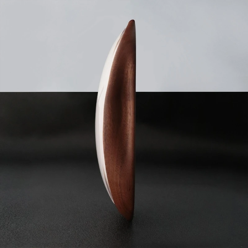 Modern Wooden Mouse Dock For Magic Mouse USB C Charging Port With Stable NonSlip Base & Organic Style