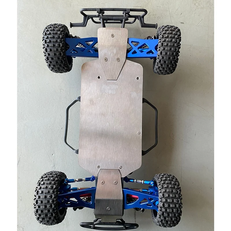 Metal Stainless Steel Chassis Armor Skid Plate For Arrma 1/10 Granite Senton Big Rock Vorteks Typhon Upgrade Parts