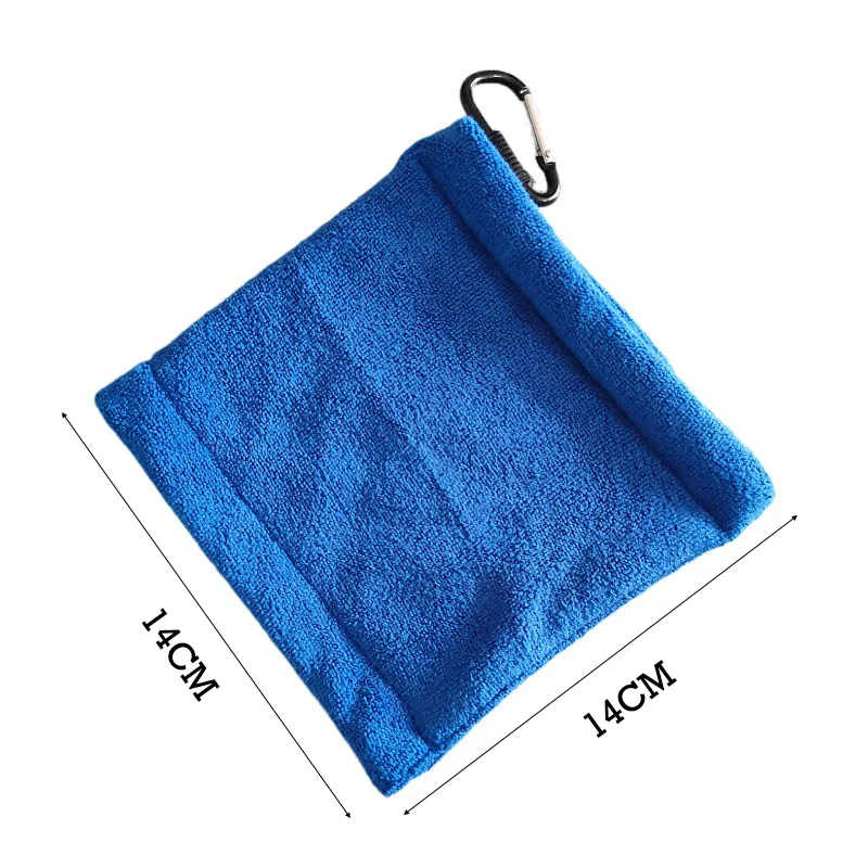 Microfiber Golf Ball Cleaning Towel with Hook Square Golf Ball and Club Cleaning Cloth Water Absorption Home Cleaning Towel - view 6