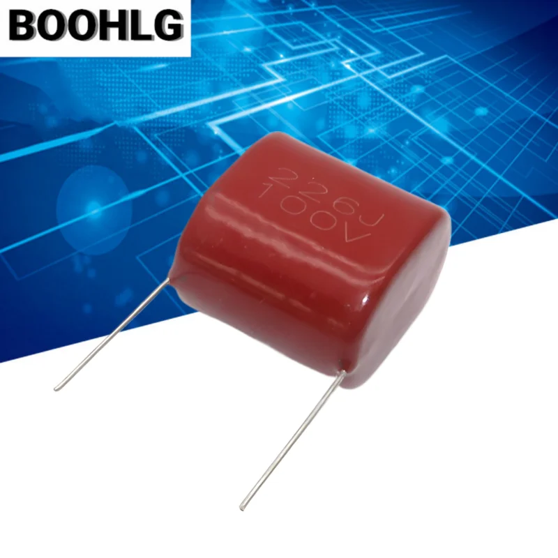 

Конденсатор полипропиленовой пленки 100V226J 22 мкФ шаг 27,5 мм 22000NF 100V 226 226J CBB, 2 шт.