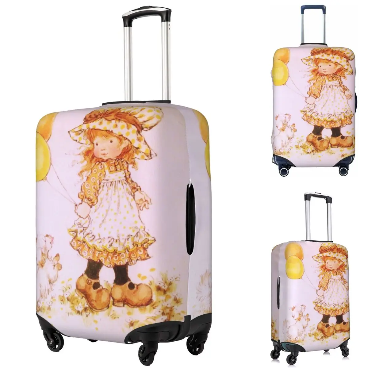 

Sarah Kay Swing Girl Suitcase Cover Protection Elastic Trip Luggage Protector Covers for 18-32 Inch