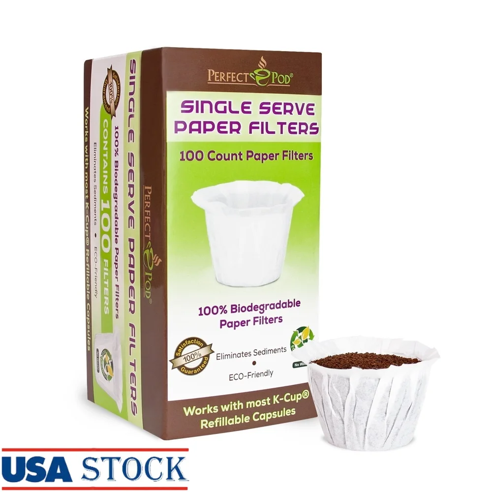 

Бумажные фильтры на одну порцию. Фильтры для кофе на 100 штук. Легко очищаемые. Высококачественная бумажная конструкция. Без беспорядка. Заваривание.