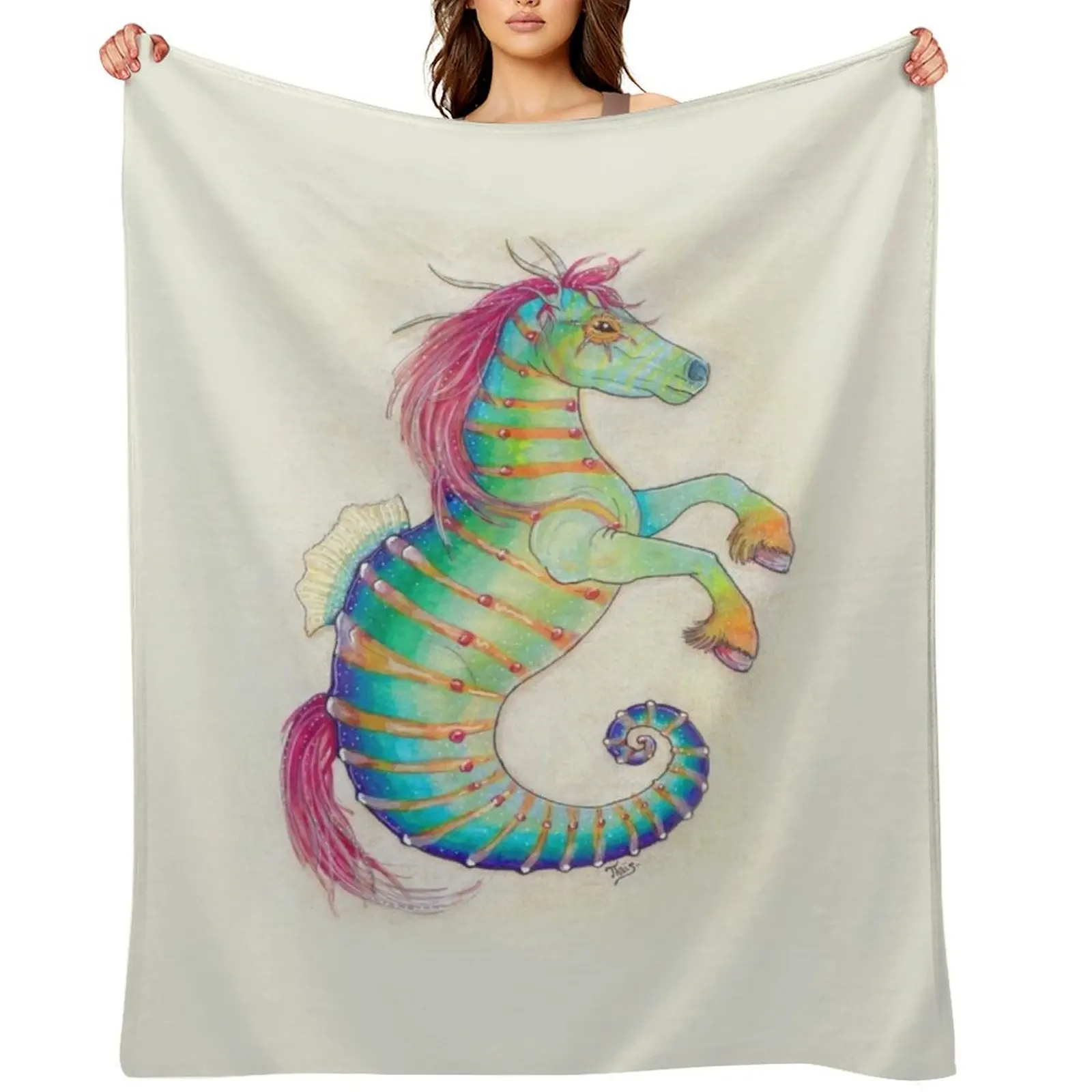 Hipporene Throw Blanket Picnic for sofa Sofa Quilt Stuffeds Blankets