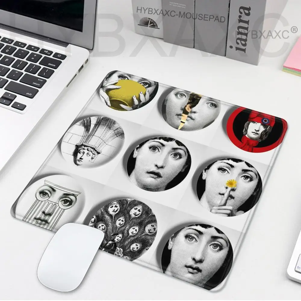 

Face Art Fornasettie Mouse Pad game e-sports universal desktop laptop simple office rubber small non-slip pad
