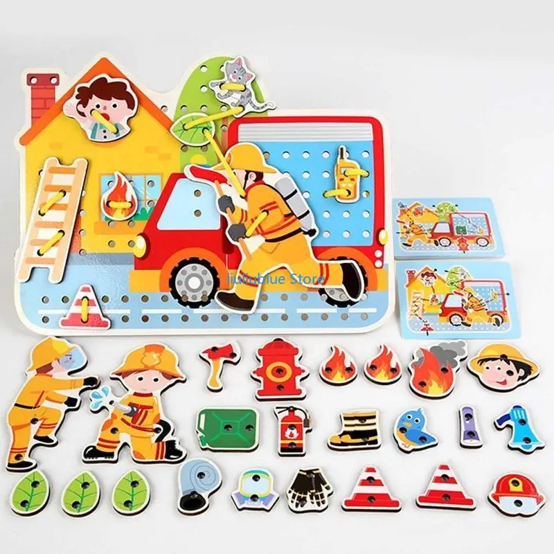 어린이 조기 교육 스레딩 게임 기기 참신 미세 운동 기술 장난감 게임 참신 장난감 어린이 Gameset 62CF