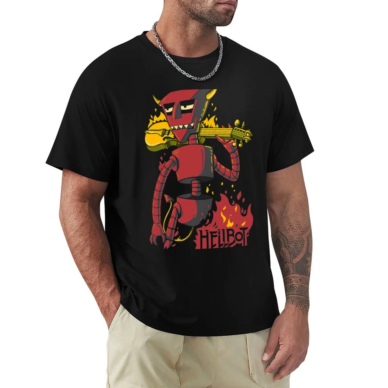 Robot Devil HELLBOT T-Shirt t shirts cotton 100% T-Shirt
