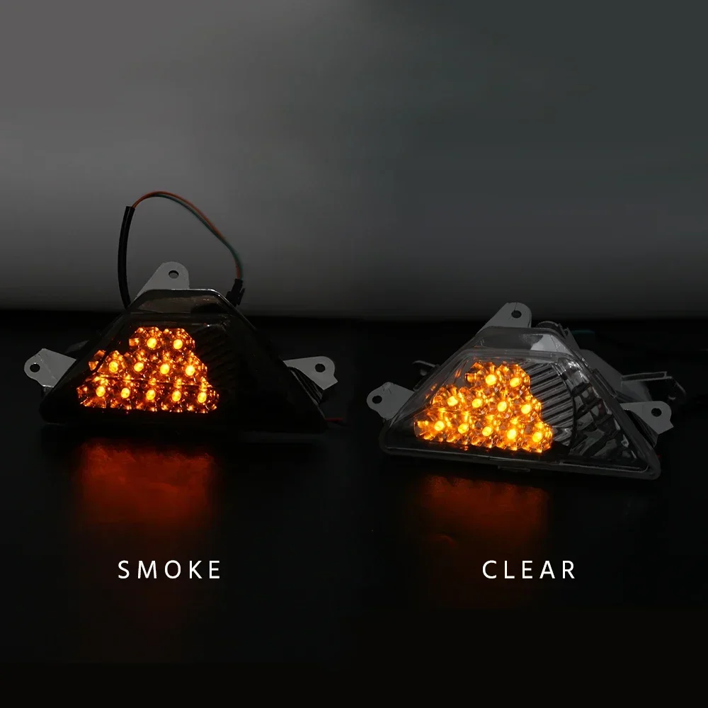 Front LED Turn Signal Indicator Lamp For KAWASAKI ZX6R Z1000SX NINJA 250 400 650 300 1000 ZX25R ZX-4R Motorcycle Light Flasher
