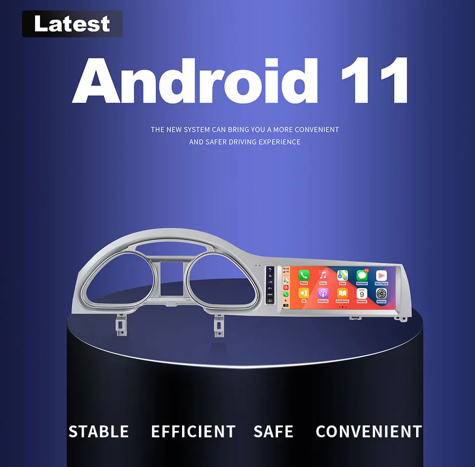 Android 11 Car Multimedia Player Q7 4L 2005~2015 GPS Navigation Radio Head Unit DVD Stereo WiFi Car Play 8 Core 8+64G