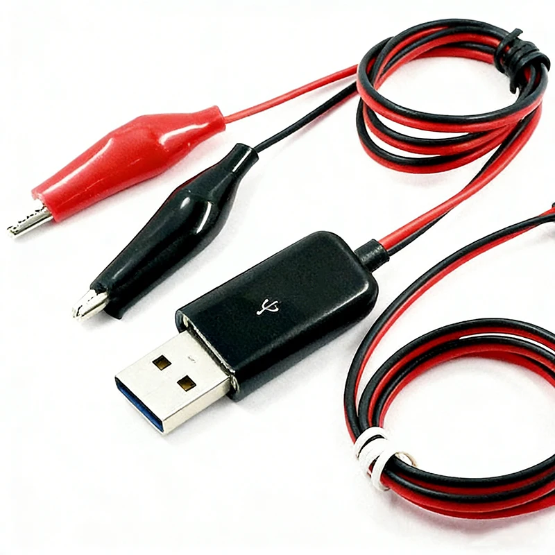 1/5/10PCS USB Alligator clips Crocodile wire Male/female to USB tester Detector DC Voltage meter ammeter capacity power meter
