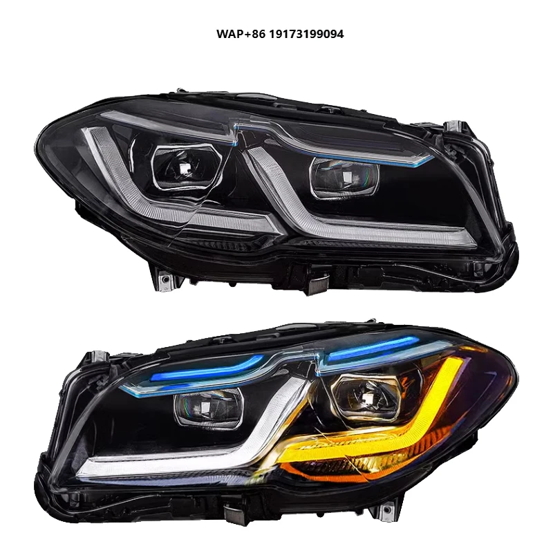 

Car LED Headlight for-BMW 5 Series F10 F18 LCI Head Light 2011-2017 Front Light Upgrade LED Headlamp Headlights DRL