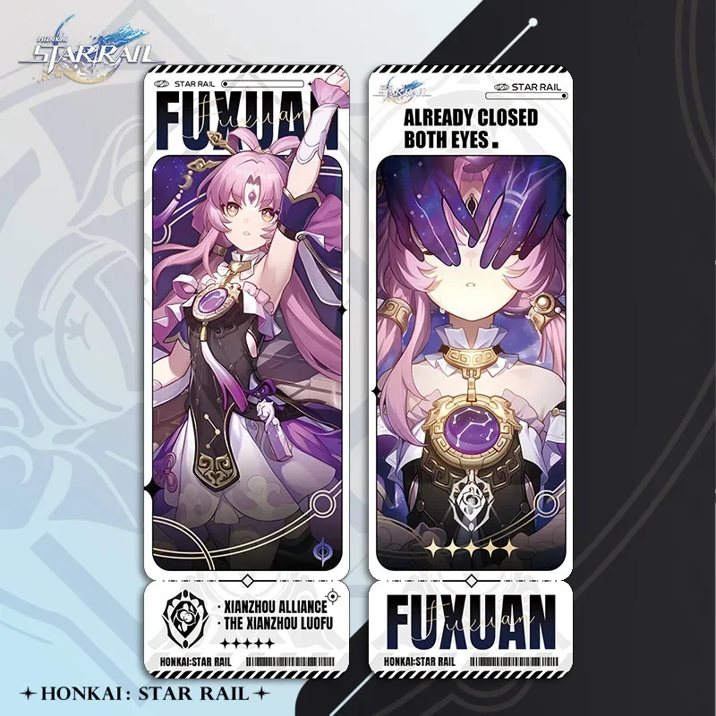 Honkai Star Rail Collection Cards Games Imbibitor Lunae FuXuan Kafka Cosplay Props Anime Tarot Card Game Collection Cards Gifts