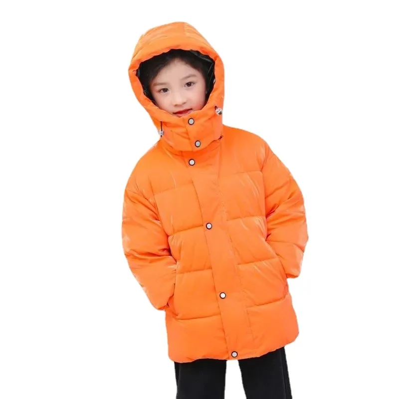 

Fashion New Down Jacket for Girls Hooded Outerwear Winter Thickened Warm Cotton Coat Kids Clothes Teens Snowsuit 8 10 12 Yrs