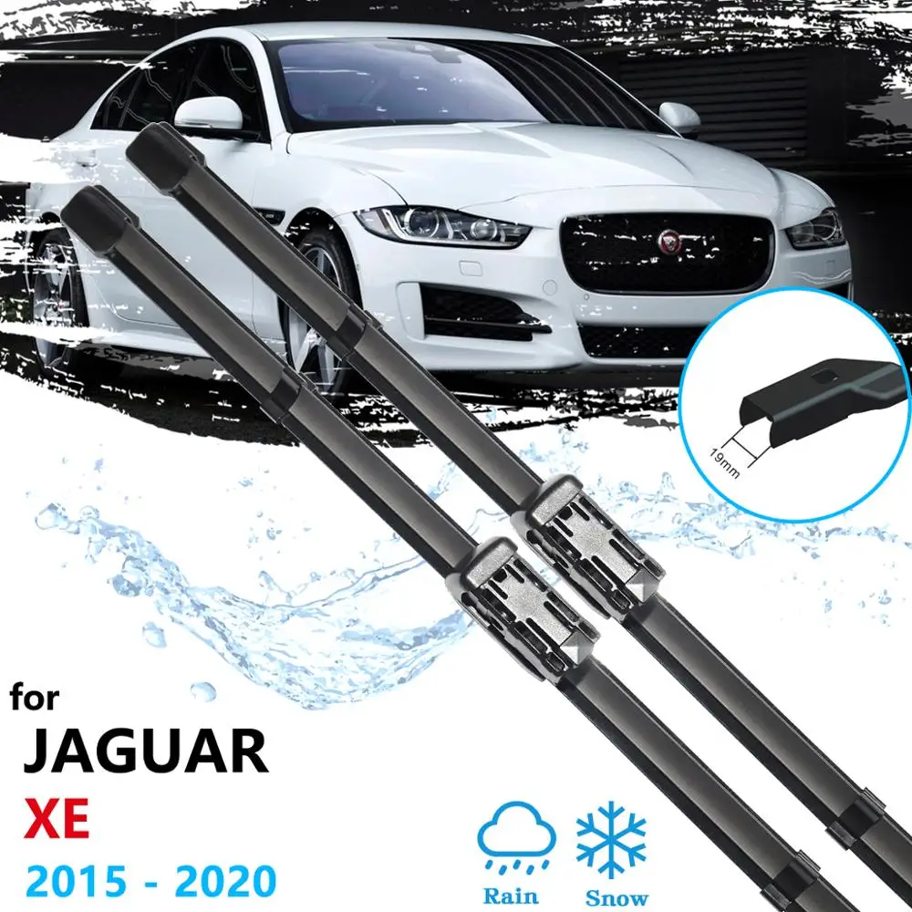 

for Jaguar XE 2015 2016 2017 2018 2019 Car Front Wiper Blades Windows Windshield Windscreen Car Accessories Brushes Washer 2pcs