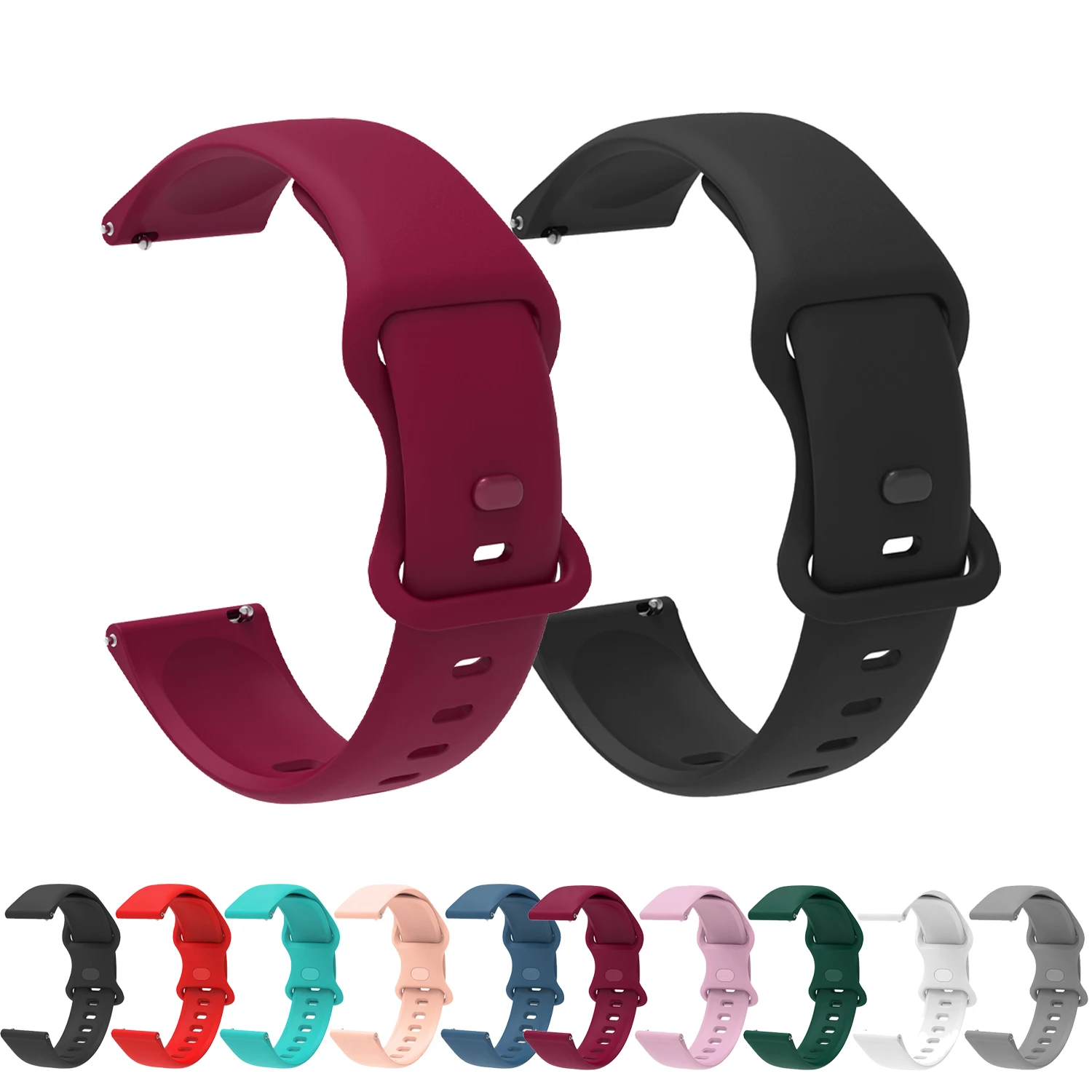 

Силиконовый ремешок для часов Huami Amazfit Bip/S/3/U/Pop Pro, браслет 20 мм для Amazfit GTR 42 мм/Mini/Active 2 Correa