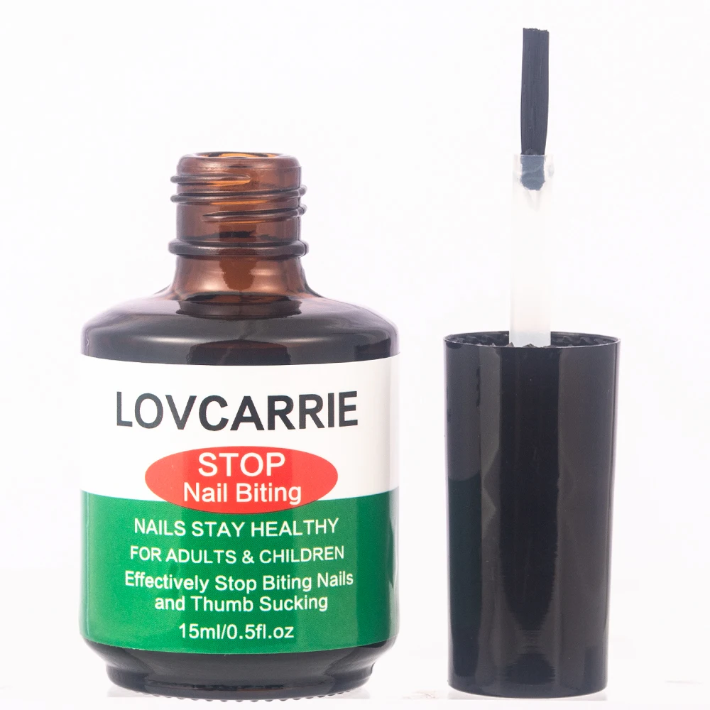 Lov carrie Stop Nagel beißen Behandlung für Kinder Erwachsene 15ml Daumen saugen stoppen keine Biss Reparatur Pflege Flüssigkeit bitteren Nagellack