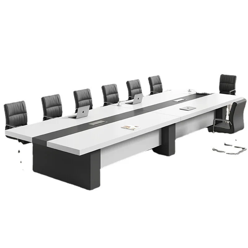 Conference table long table simple modern large training office negotiation and chair combination