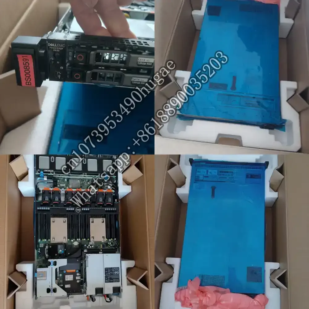 R630 Server for Xeon E5-2680v4 CPU 64GB RAM 8x 2.5inch Drive Bay Rackmount Server with 10Gbps RAID Controller