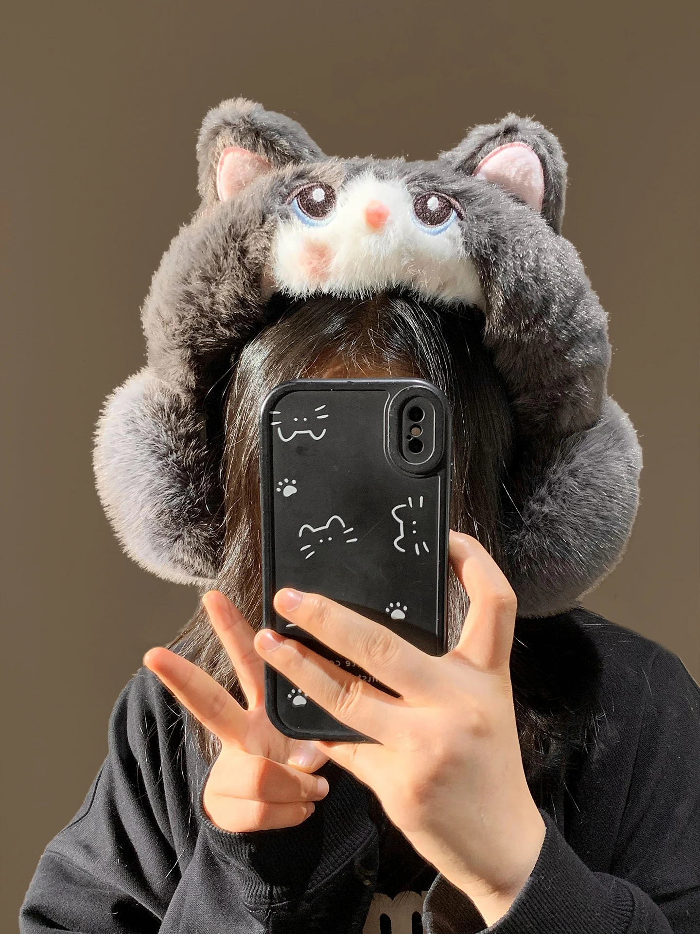 cute-plush-ear-muffs-women's-winter-warm-ear-covers-cycling-anti-freeze-windproof-foldable-adult-ear-protection-bag