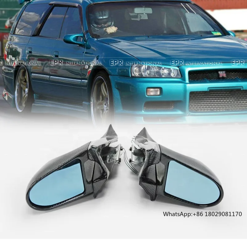 

Stagea C34 M34 Aero Carbon Fiber Rearview Side Mirror Cover New Condition