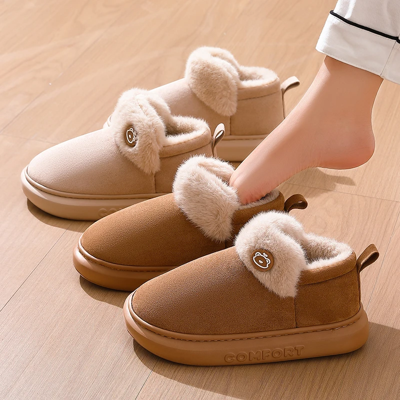 Women Shoes For Winter - Winter Warm High Tops Cotton Slippers