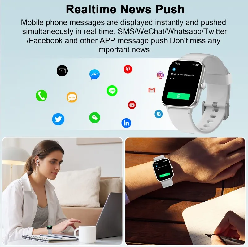 Смарт-часы Blackview R3 Pro для мужчин и женщин, спортивные ультрадлинные с пульсометром и монитором сна, для IOS и Android телефонов