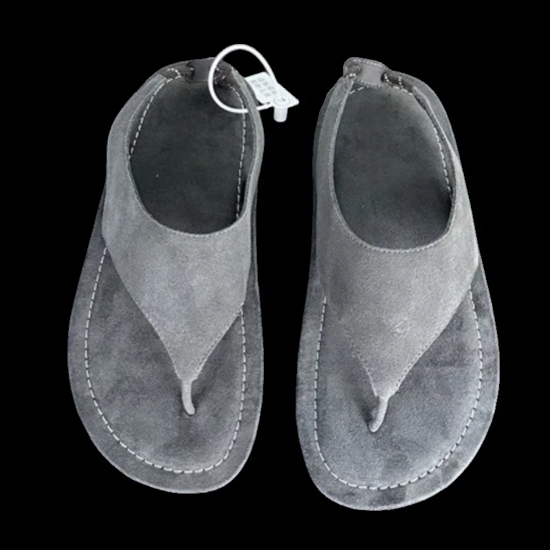 Korean Minimalist Suede Slingback Thong Sandals Women Flat Clip Toe Flip Flops Summer Casual Outdoor Beach Back Strap Sandals - view 6