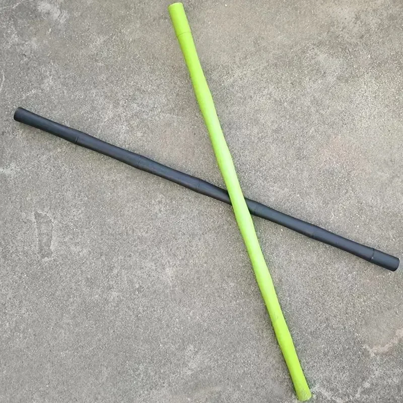 80cm Outdoor multifunzionale in gomma bastone corto campeggio escursionismo Cane auto strumento di autodifesa di emergenza